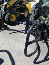 WIFO ROUND BALE GRABBERS, SKID STEER MOUNT